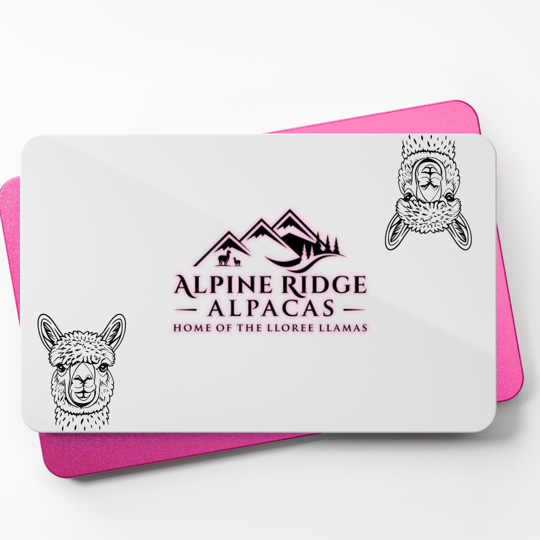 E-Gift Cards - Alpine Ridge Alpacas