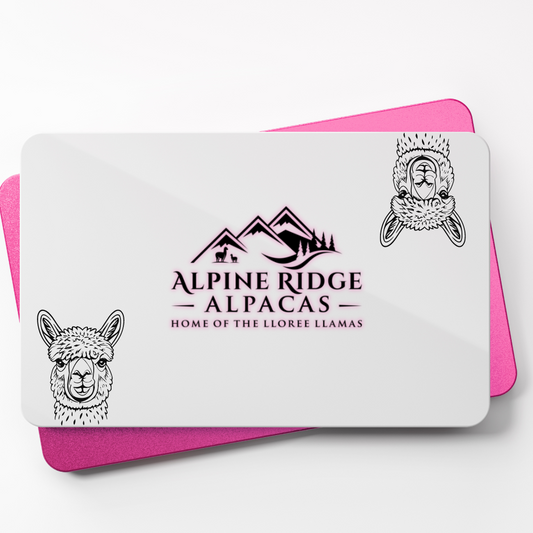 E-Gift Cards - Alpine Ridge Alpacas